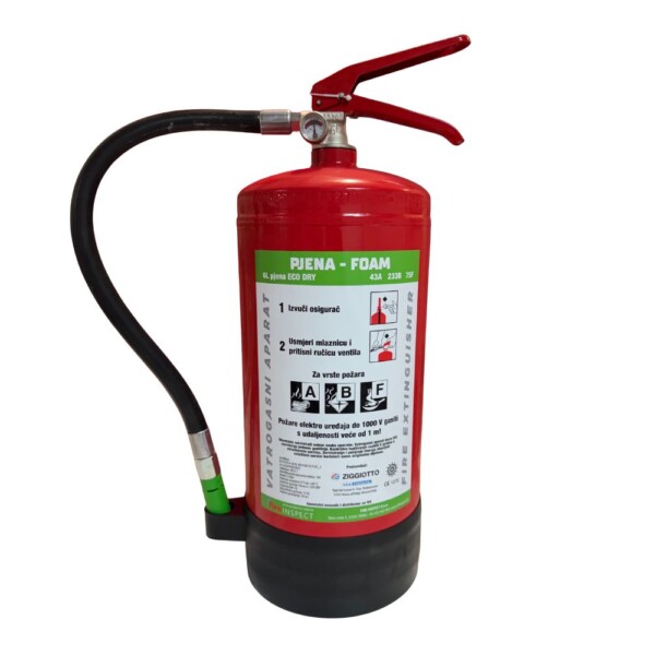 Vatrogasni aparat AF6-6L pjena Eco Dry